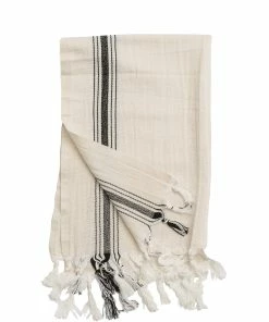 Sweet Water Decor Vannah Turkish Cotton + Bamboo Hand Towel - Five Stripe -Enchante Home-shop M00811119036459 2140940038