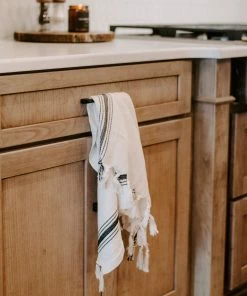 Sweet Water Decor Vannah Turkish Cotton + Bamboo Hand Towel - Five Stripe -Enchante Home-shop M00811119036459 3549897210