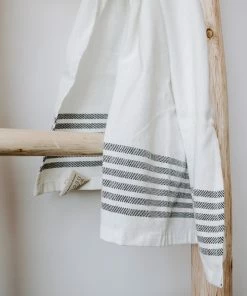 Sweet Water Decor Horizontal Striped Tea Towel- Six Stripes -Enchante Home-shop M00811119036558 2558362655 scaled