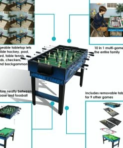 Sunnydaze Decor 10-in-1 Multi-Game Table - Billiards Foosball Hockey Pool Air Hockey 9 Sunnydaze Decor 10-in-1 Multi-Game Table - Billiards Foosball Hockey Pool Air Hockey -Enchante Home-shop M00815008020826 1328602493 scaled