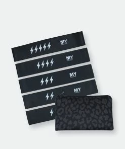MYTAGALONGS Set Of 5 Resistance Loops With Pouch - Leopard