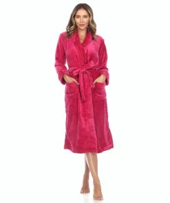 White Mark Omen's Cozy Lounge Robe