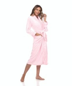 White Mark Plus Size Cozy Lounge Robe -Enchante Home-shop M00840060471125 984150284