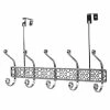 Home Basics 5 Dual Hook Chrome Plated Steel Over The Door Hanging Rack -Enchante Home-shop M00886466008312 3858703177