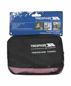 Trespass Soaked Anti-bacterial Sports Towel (Pink) (One Size)