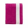 SOLS Lagoon Cotton Beach Towel (Fuchsia/White) (One Size) -Enchante Home-shop M05057080001903 3101213522