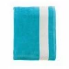 SOLS Lagoon Cotton Beach Towel (Turquoise/White) (One Size) -Enchante Home-shop M05057080001910 2972935986