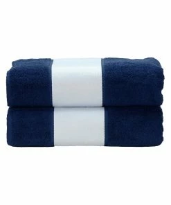 A&R Towels Subli-Me Bath Towel (French Navy) (One Size)