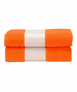 A&R Towels Subli-Me Bath Towel (Bright Orange) (One Size)