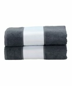 A&R Towels Subli-Me Bath Towel (Graphite) (One Size)