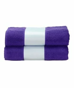 A&R Towels Subli-Me Bath Towel (Purple) (One Size)