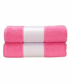 A&R Towels Subli-Me Bath Towel (Pink) (One Size)