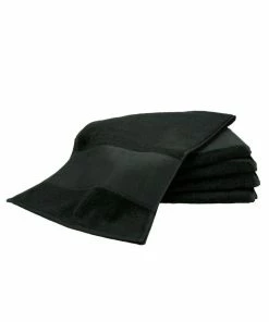 A&R Towels Print-Me Sport Towel (Black) (One Size)