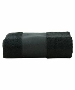 A&R Towels Print-Me Bath Towel (Black) (One Size)