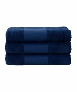 A&R Towels Print-Me Hand Towel (French Navy) (One Size)