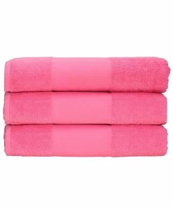 A&R Towels Print-Me Hand Towel (Pink) (One Size)
