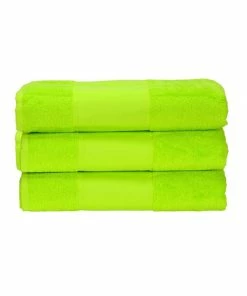A&R Towels Print-Me Hand Towel (Lime Green) (One Size)