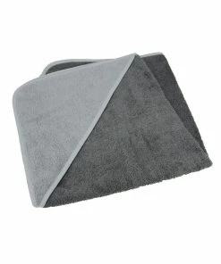 A&R Towels Baby/Toddler Babiezz Medium Hooded Towel (Graphite/Anthracite Gray) (One Size)
