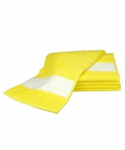 A&R Towels Subli-Me Sport Towel (Bright Yellow) (One Size)