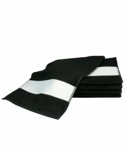 A&R Towels Subli-Me Sport Towel (Black) (One Size)