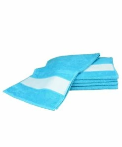 A&R Towels Subli-Me Sport Towel (Aqua Blue) (One Size)