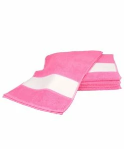 A&R Towels Subli-Me Sport Towel (Pink) (One Size)