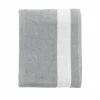 SOLS Lagoon Cotton Beach Towel (Pure Gray/White) (One Size)