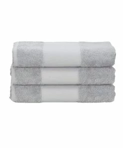 A&R Towels Print-Me Hand Towel (Light Gray) (One Size)
