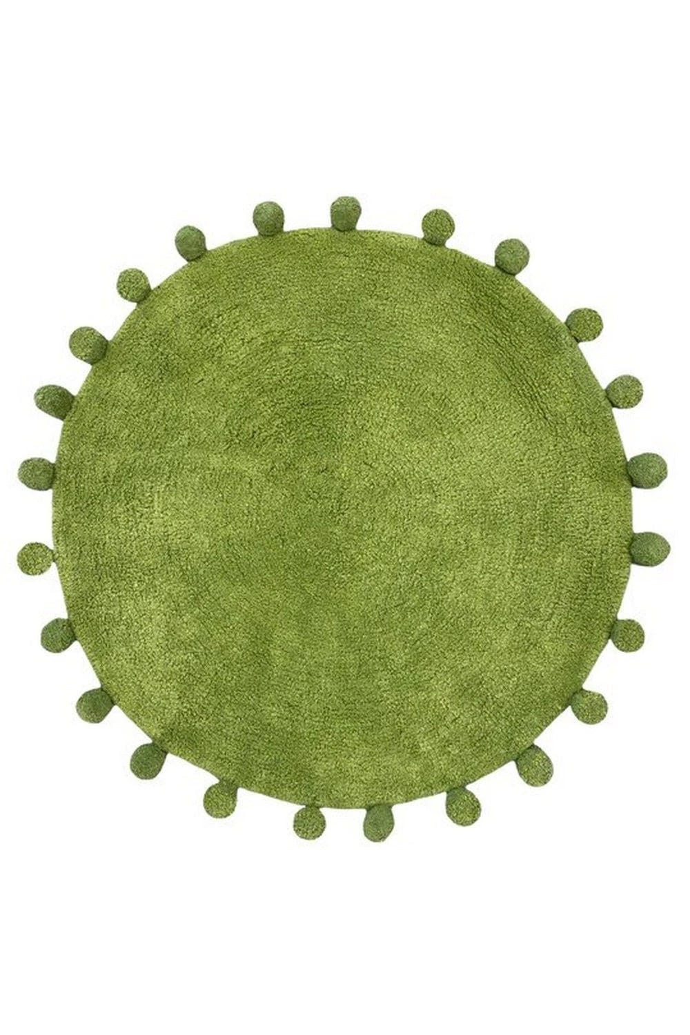 Furn Circle Pom Pom Bath Mat - Olive (One Size) 3 Furn Circle Pom Pom Bath Mat - Olive (One Size)