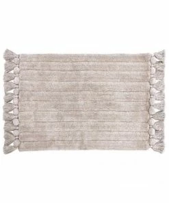 Furn Tassel Ribbed Bath Mat - Natural