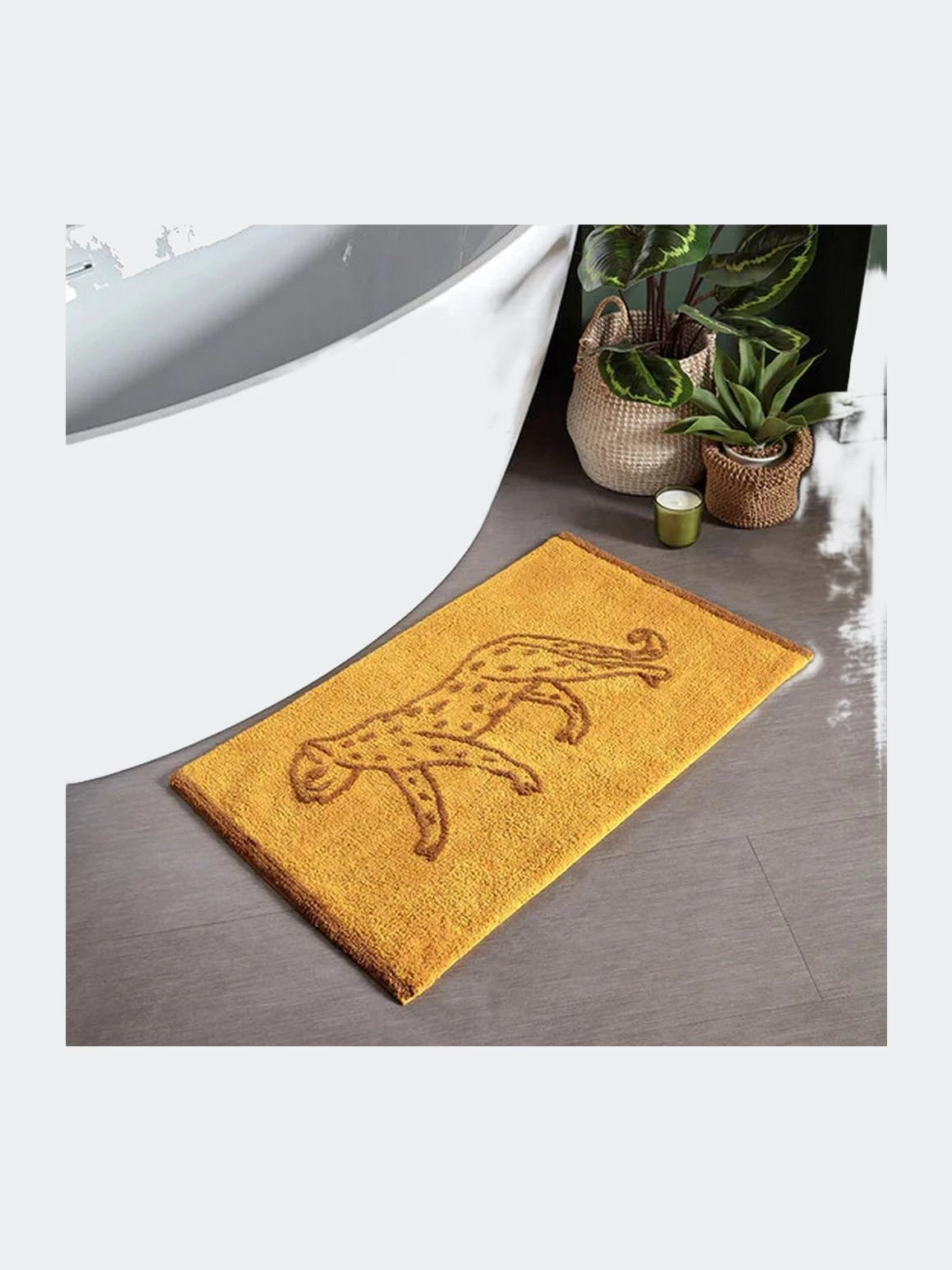 Furn Leopard Bath Mat - Gold 4 Furn Leopard Bath Mat - Gold - Image 2