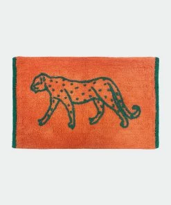 Furn Leopard Bath Mat - Orange