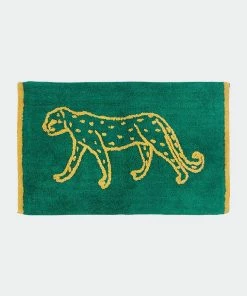 Furn Leopard Bath Mat - Teal