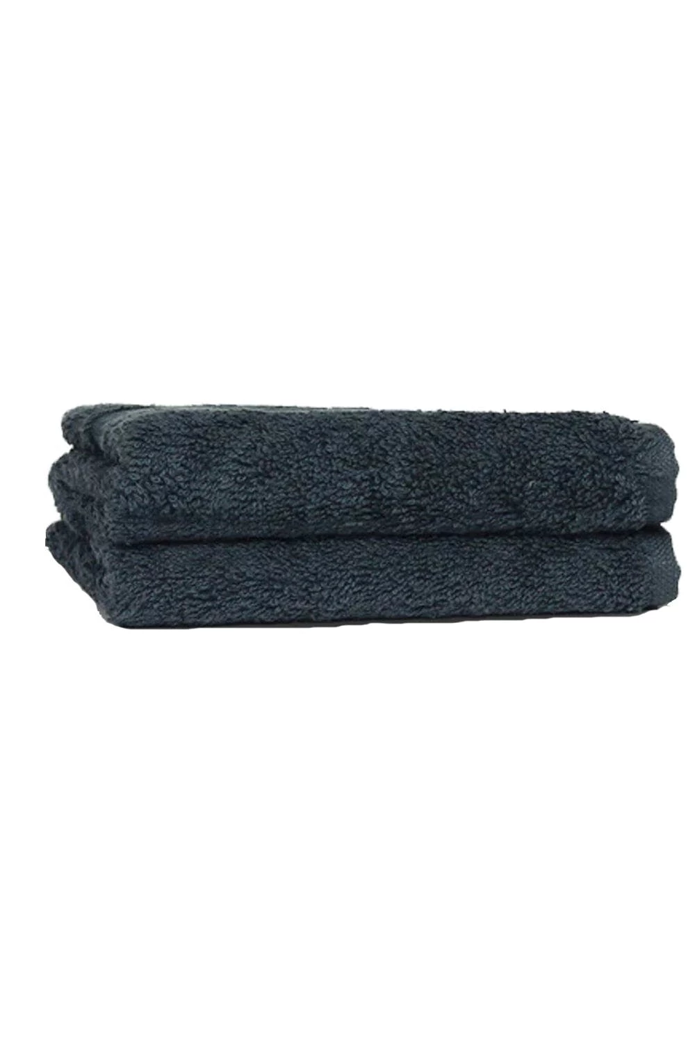 The Linen Yard Oft Combed Cotton Face Towel, Pack Of 2 - Slate 3 The Linen Yard Oft Combed Cotton Face Towel, Pack Of 2 - Slate