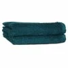 The Linen Yard Oft Combed Cotton Face Towel, Pack Of 2 - Teal