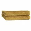 The Linen Yard Oft Combed Cotton Face Towel, Pack Of 2 - Ochre Yellow