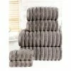 Rapport Ribbed Towel Bale Set (Pack Of 6) - Charcoal -Enchante Home-shop M05063107549310 2497812460