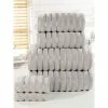 Rapport Ribbed Towel Bale Set - Silver -Enchante Home-shop M05063107549327 2843675297