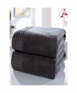 GENERIC Retreat Towel (Pack Of 2) - Charcoal