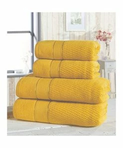 Rapport Royal Velvet Towel (Pack Of 2) - Ochre
