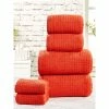 Rapport Bale Waffle Towel Bale Set (Pack Of 6) - Red -Enchante Home-shop M05063107558640 3798626903