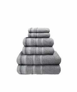 Rapport Berkley Towel In Silver - Pack Of 6