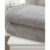 Rapport Soft Touch Towel (Pack Of 2) - Charcoal -Enchante Home-shop M05063107563026 2131091587