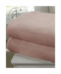 Rapport Soft Touch Towel (Pack Of 2) - Dusky Pink