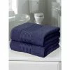 Rapport Windsor Towel (Pack Of 2)- Denim 1 Rapport Windsor Towel (Pack Of 2)- Denim -Enchante Home-shop M05063107570666 731709048