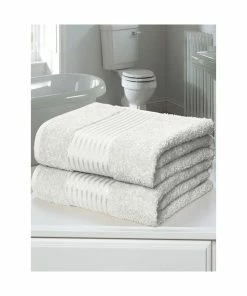 Rapport Windsor Towel In White - Pack Of 2