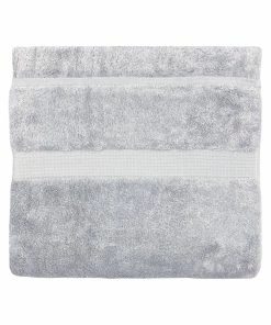 Paoletti Cleopatra Egyptian Cotton Bath Towel - Silver