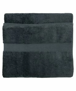 Paoletti Cleopatra Egyptian Cotton Bath Towel - Charcoal