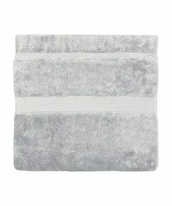 Paoletti Cleopatra Egyptian Cotton Bath Towel - Silver