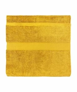 Paoletti Cleopatra Egyptian Cotton Bath Towel - Ochre Yellow